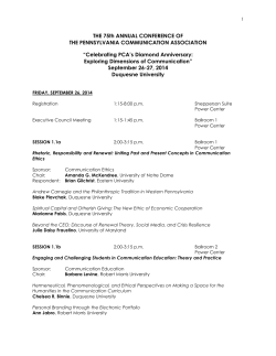 PCA CONFERENCE PROGRAM (please click here)