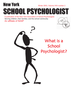school psychologist