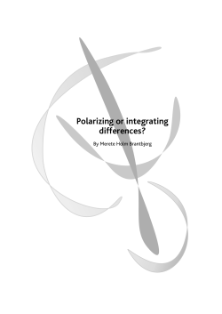 Polarizing or integrating differences?