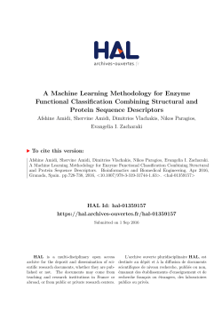 A Machine Learning Methodology for Enzyme Functional