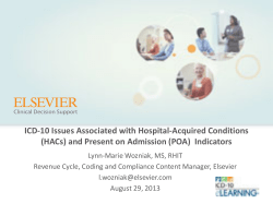 ICD-10 Issues Associated with Hospital-Acquired