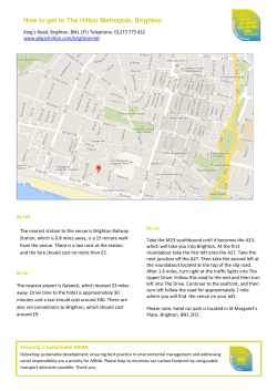 How to get to The Hilton Metropole, Brighton