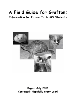 A Field Guide for Grafton - Cummings School of Veterinary Medicine
