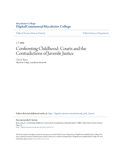 Courts and the Contradictions of Juvenile Justice