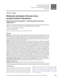 Molecular principles of human virus protein