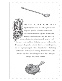 hoosing a cocktail is tricky.