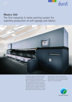 Rhotex 500 The first industrial 5-meter printing system for seamless