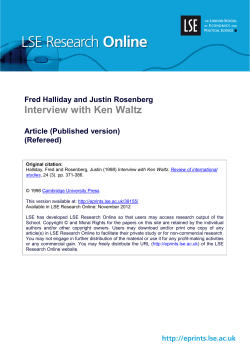 Interview with Ken Waltz