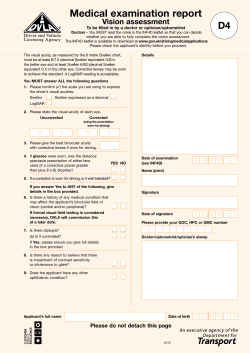 Medical Application Form