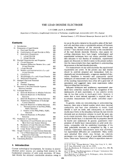 the lead dioxide electrode