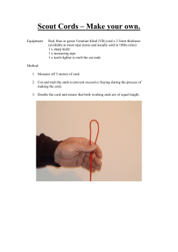 Scout Cords Making