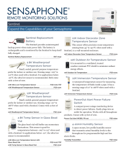 Sentinel Expand the Capabilities of your Sensaphone