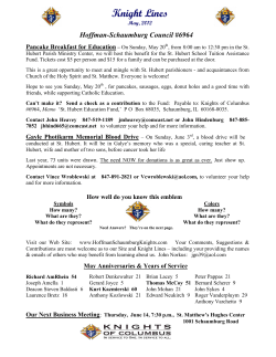 Knight Lines - Knights of Columbus