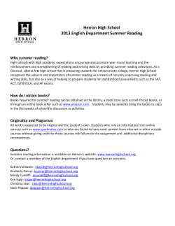 here. - Herron High School