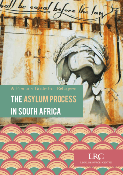The Asylum Process in South Africa