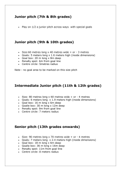 to view the Ground and Pitches Sizes