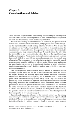 Coordination and Advice