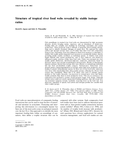 Structure of tropical river food webs revealed by stable