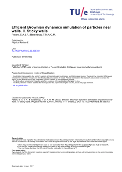 Efficient Brownian dynamics simulation of particles near walls. II