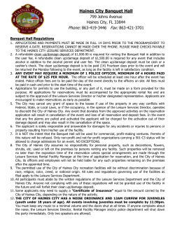 Haines City Banquet Hall