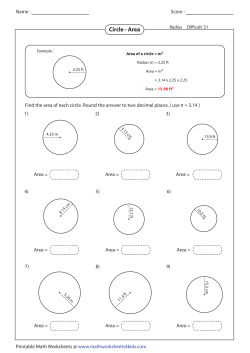 Area - BC Math