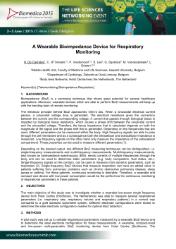 Ms. H&eacute;l&egrave;ne De Canni&egrave;re A Wearable Bioimpedance Device for