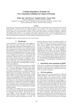 Croatian Dependency Treebank 2.0: New Annotation Guidelines for