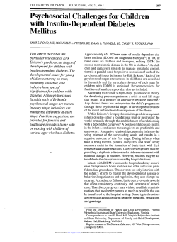 with Insulin-Dependent Diabetes