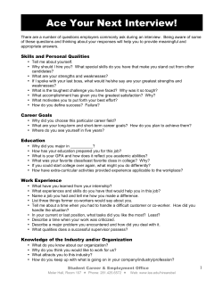 Ace Your Next Interview!