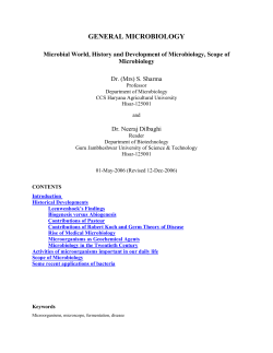 general microbiology