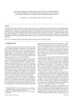 Joint Input Shaping and Feedforward for Point-to