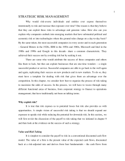 strategic risk management