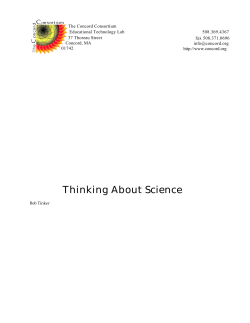 Thinking About Science