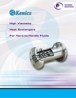 High Viscosity Heat Exchangers For Hard-to-Handle