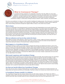 Craniosacral Therapy - Resonance Acupuncture
