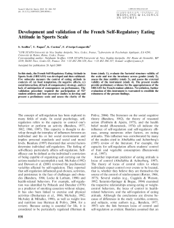 Development and validation of the French Self
