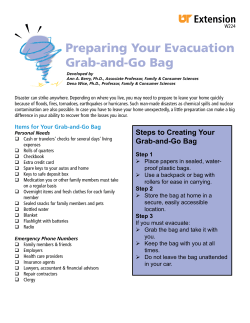 Preparing Your Evacuation Grab-and-Go Bag