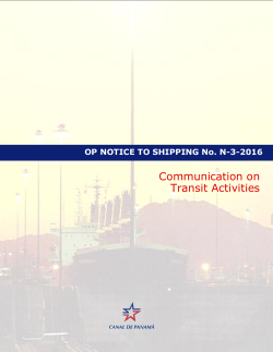 Communication on Transit Activities