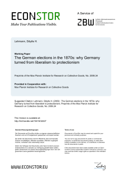 The German elections in the 1870s