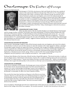 Charlemagne Father of Europe ALT