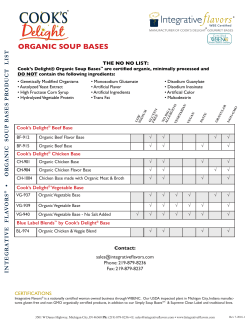 Cook`s Delight&reg; soup base and flavor