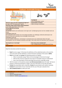 Sustainable Energy 1