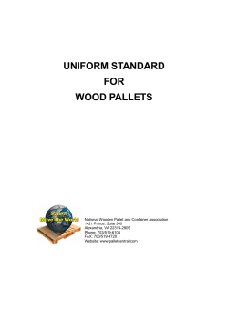Uniform Standard for Wood Pallets 2011