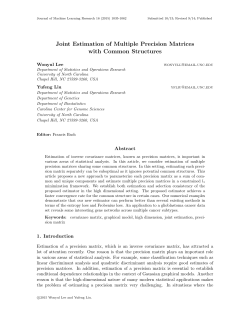 Joint Estimation of Multiple Precision Matrices with Common