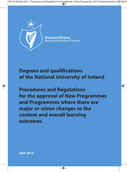 Procedures and Regulations for Approval Policy Document