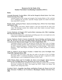 SNCC Bibliography