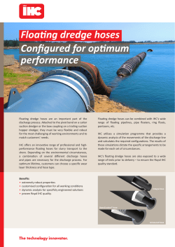 Floating dredge hoses Configured for optimum