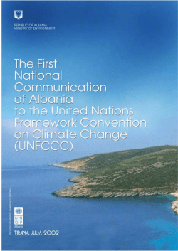 Albania First National Communication