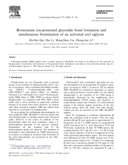 Bromonium ion-promoted glycosidic bond formation and