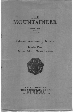 1937 - The Mountaineers